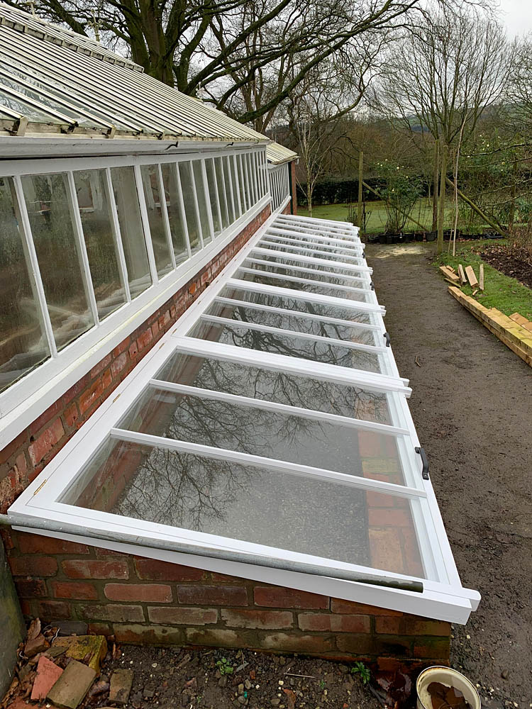 Renovated Victorian cold frame, Shropshire
